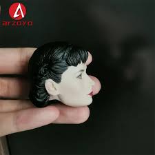 1/6 Scale Audrey Head Sculpt European Actress Head Carving Model Fit 12''  Female Soldier Action Figure Body Doll