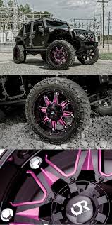 Black And Pink Jeep Rtx Spine Gloss Black With Pink Accents Custom Jeep Wrangler Purple Jeep Pink Jeep Wrangler
