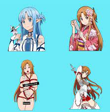 Sword Art Online - Anime- Asuna Yuuki d. Bikini Sun Fun Sticker Vinyl Decal  SAO | eBay