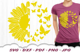 Download Butterfly Sunflower Svg Dxf Sunflower Cut Files 657725 Svgs Design Bundles PSD Mockup Templates