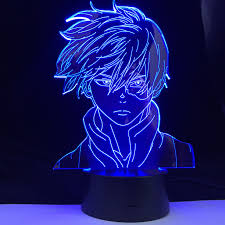 Check spelling or type a new query. Academia Shoto Todoroki Face Anime My Hero Design Led Night Light Lamp For Kids Child Boys Bedroom Decor Acrylic Table Lamp Gift Buy At The Price Of 4 90 In Aliexpress Com