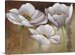 Big white flowers for wall. White Flowers Ii Wall Art Canvas Prints Framed Prints Wall Peels Great Big Canvas