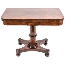 Antique William Iv Rosewood Card Table Circa 1830 1stdibs Com Table Neoclassical Furniture Table Cards