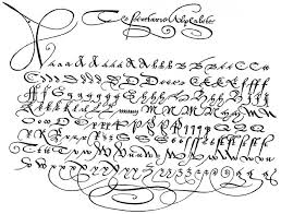Old English Handwriting Alphabet Old English Handwriting