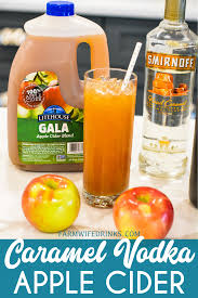 It's an easy mix of vanilla vodka, caramel syrup, and irish cream. Caramel Apple Cider Cocktail The Farmwife Drinks