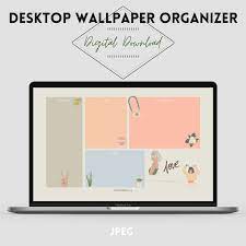 Good Vibes Desktop Organizer Wallpaper Organizer Desktop Etsy Desktop Wallpaper Organizer Desktop Wallpaper Free Desktop Wallpaper