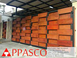 Pagar minimalis motif kayu grc taman cimanggu. Pagar Minimalis Woodplank Kaca Motif Kayu Grc Di Sunter Ja Flickr