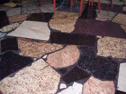 Fun Floor Made Out Of Leftover Granite Pieces Granite Flooring Flooring Ardsley