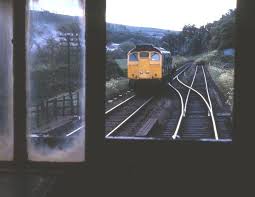 Dufftown A Class 24 Shunting At Dufftown In 1973 Seen From The Inside Of The Train S Brake Van Train British Rail Train Engines