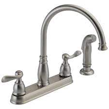 Single lever pilar touch pull down kitchen faucets (17 pages). Two Handle Kitchen Faucet 21996lf Ss Delta Faucet