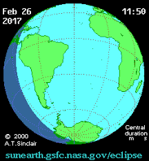 A solar eclipse occurs when the moon passes between earth and the sun, thereby totally or partially obscuring earth's view of the sun. Nasa Solar Eclipse Page