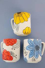 I redesigned the kits of all 32 teams featured in the 2018 world cup. Customize Coffee Mugs With Hand Drawn Flowers Coffee Cup Crafts Pottery Painting Designs Painted Mugs