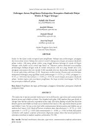 Kajian lepas telah membuktikan bahawa terdapat hubungan positif antara pencapaian akademik dengan. Pdf Hubungan Antara Penglibatan Ibubapa Dan Pencapaian Akademik Pelajar Miskin Di Negeri Selangor Shuhada Mohd Salleh Academia Edu