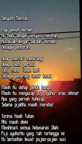 Semoga tetap sehat dan dalam lindungan allah yah. Puisi Tentang Pagi Puisi Tuhan Membaca