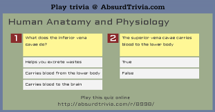 Anatomy and physiology level ii (mix questions from mock papers) human body quiz: Trivia Quiz Human Anatomy And Physiology