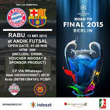 Nobar Ucl Fcbfi Depok Bayern Munchen Vs Barcelona Rabu 13 Mei 2015 Og 01 00 Wib Lokasi Andik Futsal Ramayana Depok Dc All About Baye Barcelona