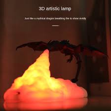 A lava lamp is a decorative lamp, invented in 1963 by british entrepreneur edward craven walker, the founder of the lighting company mathmos. 3d Printing Fire Breathing Dragon Night Light Dinosaur Creative Ornaments Volcanic Fire Dragon Lava Lamp Special Deal Cffe2 Cicig
