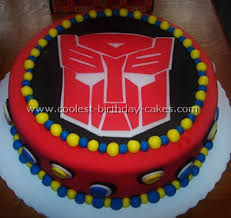 Rear view of the unfinished cake. Coolest Transformers Cake Ideas And Decorating Tips
