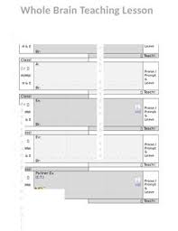 Whole Brain Teaching 5 Step Lesson Plan Template Whole Brain Teaching Lesson Plan Templates Teaching