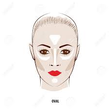 In this makeup tutorial i will show you how to contour a long face. Contour And Highlight Makeup Contouring Oval Face Make Up Fashion Royalty Free Cliparts Vectors And Stock Illustration Image 57913766