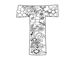 Letter T Coloring Pages For Adults Coloring Pages Alphabet Coloring Pages Animal Coloring Pages