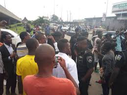 RevolutionNow protest ongoing in Lagos