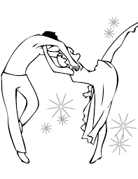 In this section find a large selection of coloring pages dance. A Perfect Couple In Dance Competition Coloring Page Coloring Sun