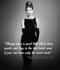 Always Have A Good Little Black Dress Pearls Chanel Little Black Dress Fashion Audrey Hepburn Style