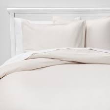 Enjoy free shipping on most stuff, even big stuff. King Solid Velvet Duvet Sham Set Cream Threshold Target
