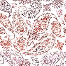 Vector floral / vector pattern. Seamless Colorful Indian Floral Stock Vector Colourbox