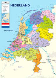 Voor ondernemende nederlanders die werken aan een duurzame en economisch sterke samenleving. Nederland Kaart 30x40cm Film Freak Productions