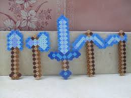 How about going all in on the minecraft enchantment theme and having the sword drain a players experience points to change the enchantments, . Pin By Missy Marchetti Rawski On Birthday Ideas Perler Bead Art Minecraft Perler Bead Art