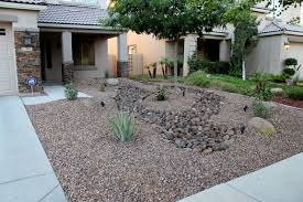 Time lapse photography showing how to landscape the curbside lawn with low maintenance plants and decorative rocks.1. Cozy Desert Landscape Inspiring Ideas For Front Yard Home Designs