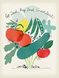 Slow Food Eat Local Patriotic Posters Food Illustrations