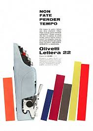 Olivetti Lettera 22 Advertisement Graphic Design Typography Typography Design Retro Advertising
