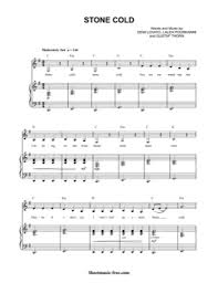 Stone Cold Demi Lovato Free Piano Sheet Music Pdf