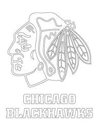 Chicago Blackhawks Logo Coloring Page Chicago Blackhawks Logo Nhl Chicago Blackhawks