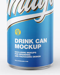 Download Metallic Drink Can W Matte Finish Mockup In Can Mockups On Yellow Images Object Mockups PSD Mockup Templates