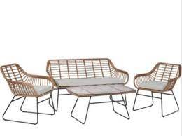 Set Caffe Colville 4 Pezzi Obi Divano 2 Posti Sedie Da Giardino Set Divano