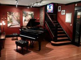 One Day A Piano Room A Completely Black And White Color Scheme Is What I Envision Piano Room Music Studio Music Room