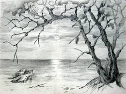 Drawing beach sunset with with color pencils through our step by step tutorial with video. Sunset Drawing Black And White At Paintingvalley Com Explore Collection Of Sunset Drawing Black And White