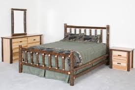 Hickory Log Bed Cabin Furniture Log Furniture Log Bed