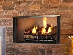 Indoor stone fireplace (\after\ picture) random rectangle stone pathway. Villa Outdoor Gas Fireplace Heat Glo