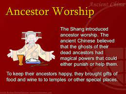 The Chinese People Generally Believe That Their Ancestors Guide And Watch Over Them And Reward Proper Respect And Tri Ancestor Believe Ancient China