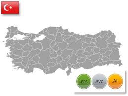 Klicken sie auf ein land, um eine detaillierte karte anzuzeigen. Vektorkarte Der Turkei Mit Provinzen Eps Svg Ai