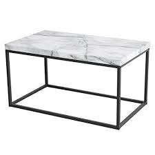 The simple open cross brace design articulates refinement and elegance echoed by the luxury of black marble. Buy Tilly Lin Modern Accent Faux Marble Top Coffee Table For Living Room Black Metal Frame Carrara Online In Jordan B075qbc782