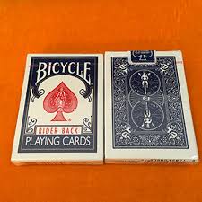 $7.95 bicycle vintage classic playing cards standard index poker magic uspcc deck usa. Vintage Blue Bicycle Rider Back Playing Cards Deck Closeout Magictricks Com