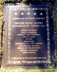 Gene Autry 1907 1998 Find A Grave Memorial Famous Graves Famous Tombstones Headstones