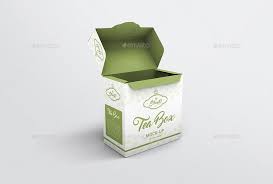 Tea Box Mock Up Ad Tea Affiliate Box Mock Tea Box Branding Mockups Tea Packaging