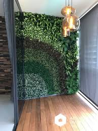Artificial Vertical Garden At Balcony Artificial Green Wall Artificial Vertical Garden Vertical Garden
